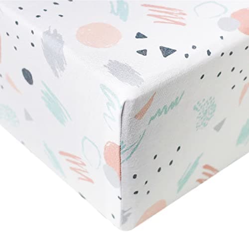 Copper Pearl Premium Knit Baby Crib Sheets for Standard Mattresses, Bayside