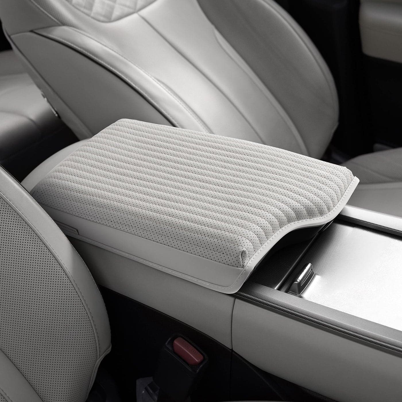 KMMOTORS Palisade 2023 Facelift Design Light Gray Center Console Cover Armrest Cushion Palisade Accessories