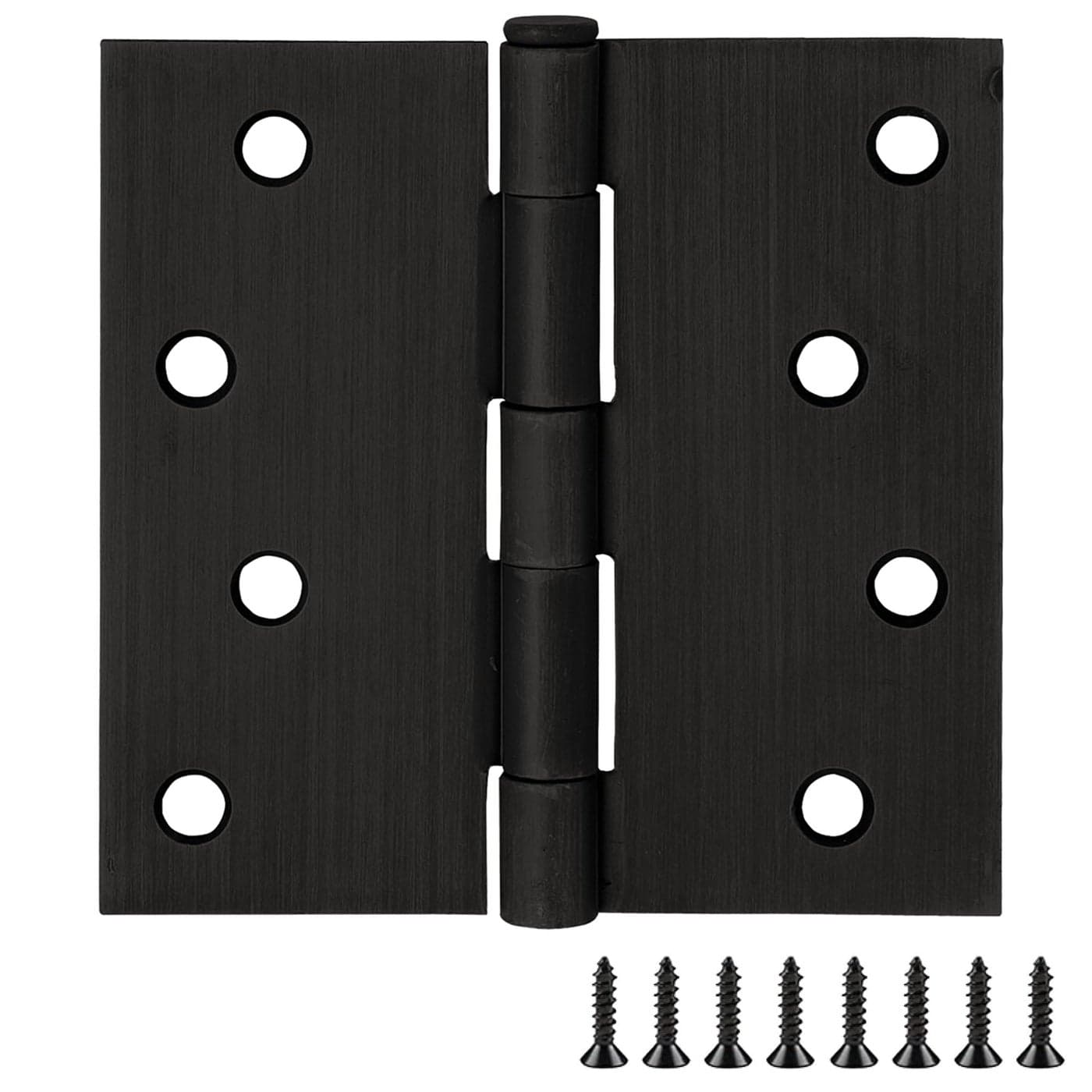 Door Hinges for Interior Doors 3Pack 4inch x 4inch Design House Square Corner Steel Door Hinge Door Hardware Oil Rubbed Bronze 181677