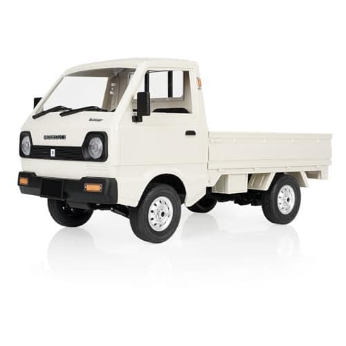 WPL D14 RC Drift Car 1/10 4WD Off Road Truck 2.4 GHz Remote Control 4x4 Mini RC Kei Truck with 280 Motor, Proportional Throttle & Steering, Hobby Grade Vehicle RTR for Adults