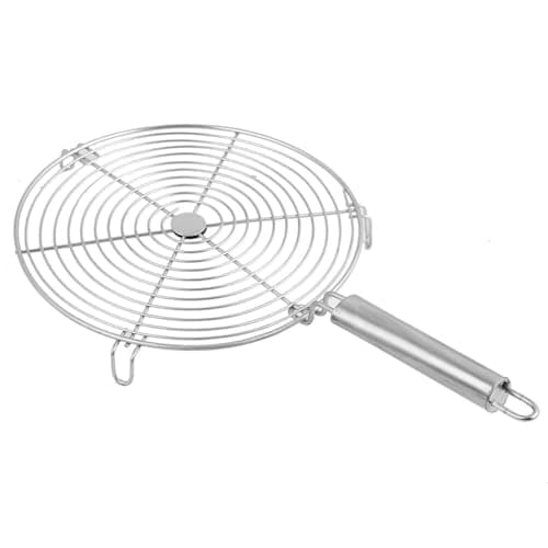 Black Olive Stainless Steel Papad Jali Roti Bread Roaster Grill Papad Roaster Chapati Paneer Tandoor Net with Handle Kitchen for Home Mesh Brinjal Roaster Pulka Pan Roaster Grill for Gas (8)