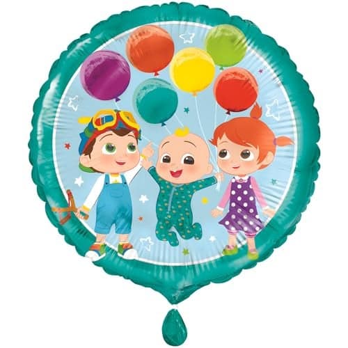 Cocomelon Round Foil Balloon - 18" (1 Pc.) - Easy to Inflate Colorful Balloon, Ideal Party Supplies for Cocomelon Themed Parties, Birthdays, Baby Shower & More