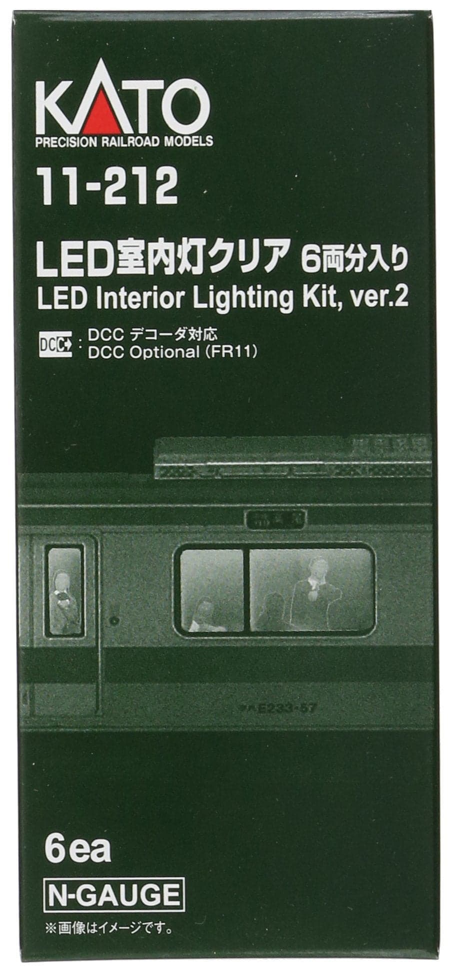 Kato USA Inc N Passenger Car Light Kit White LED 6 KAT11212