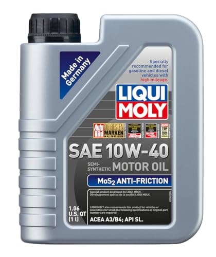 LIQUI MOLY MoS2 Antifriction SAE 10W-40 | 1 L | Part -synthetic engine oil | SKU: 2042