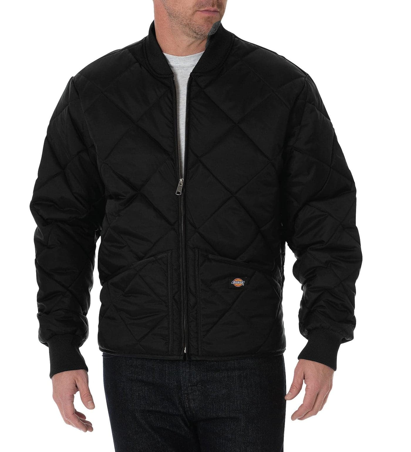 Dickies Mens BigTall Diamond Quilted Nylon Jacket Black 4XL