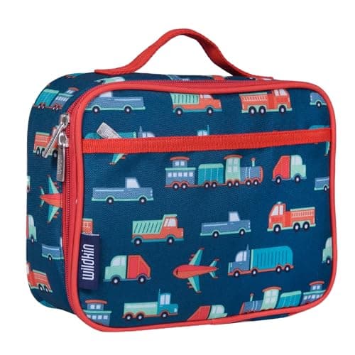 Wildkin Kids Insulated Lunch Box, Keeps Food Hot or Cold, BPA-Free with Mesh Pockets & Easy-Clean Lining – Ideal for School, Travel & Daycare – Transportation