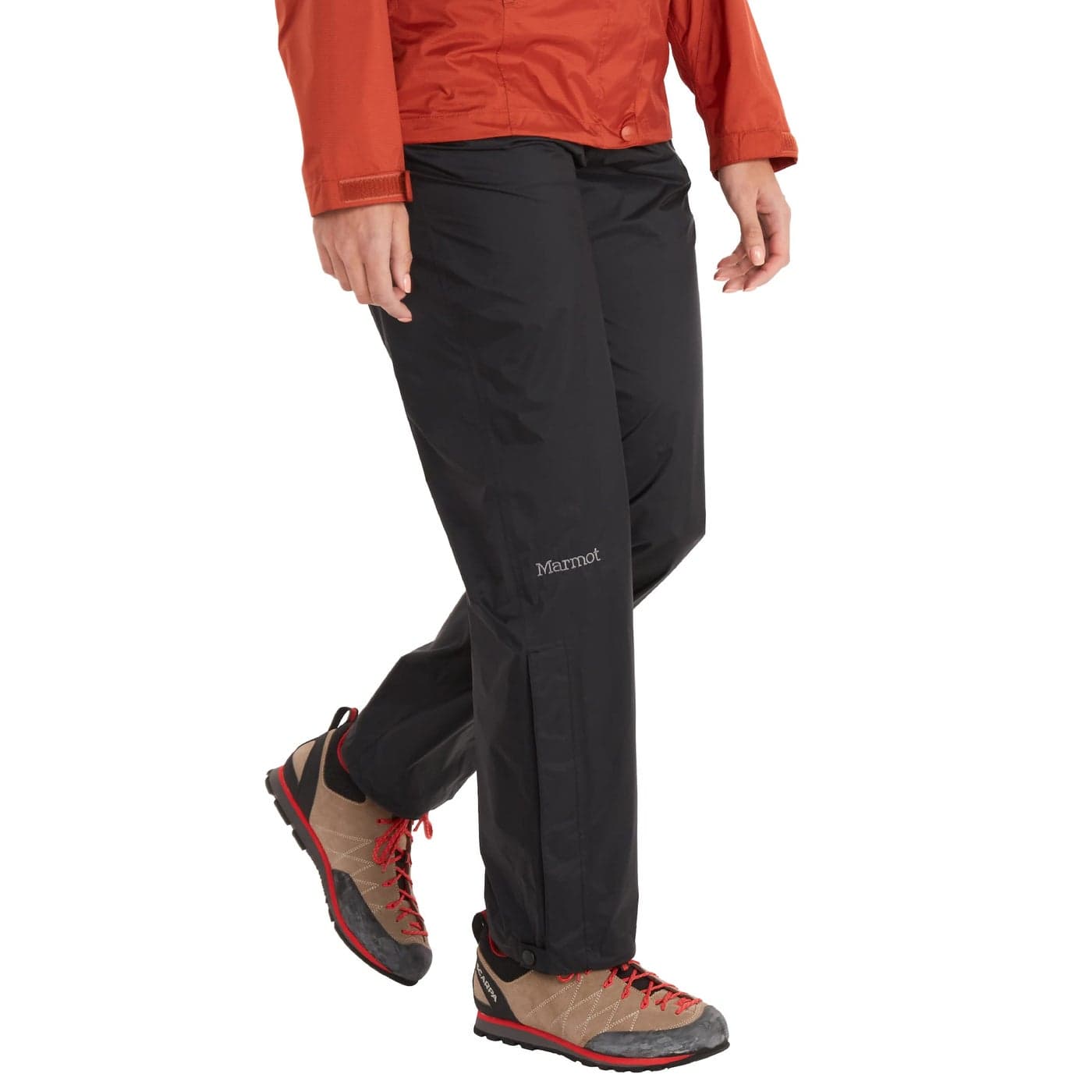 MARMOT Womens PreCip Eco Rain Pant Lightweight Waterproof Packable Hiking Pants Made with Recycled Materials Tall Black XSmall