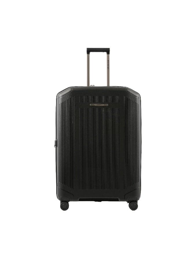Tom Cruiser Richmont Polypropylene Hard Luggage Suitcase, Anti-Theft Zipper, TSA Lock, 24-in, Black, 2-Year Warranty