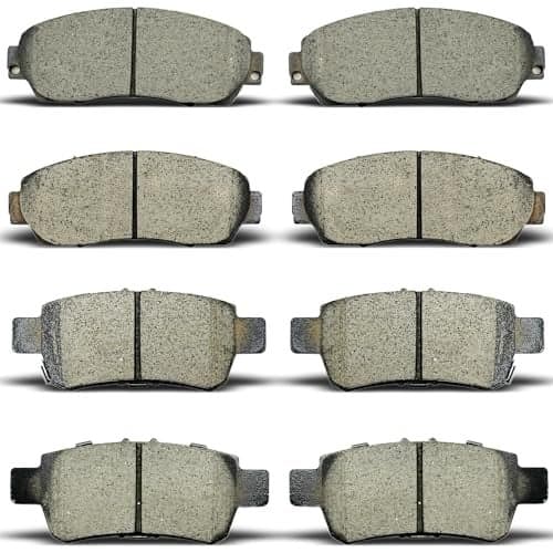 ALADICHE 8pcs Ceramic Front Rear Brake Pads Compatible with 2005 2006 2007 2008 2009 2010 Honda Odyssey