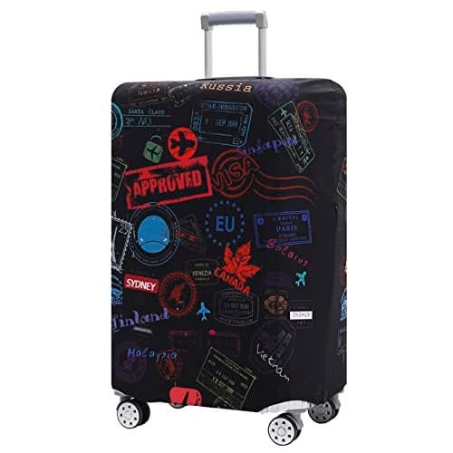 TRAVELKIN more than travel Luggage Cover Washable Suitcase Cover Protector Anti-scratch Suitcase cover Fits 18-32 Inch Luggage (S)