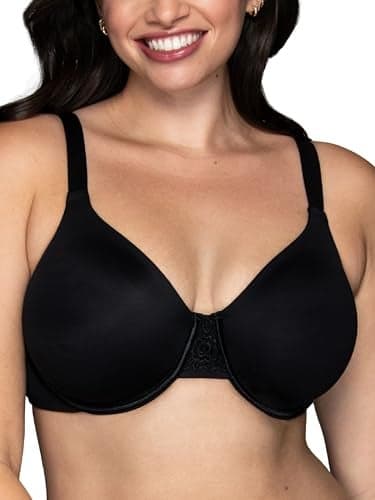 Vanity Fair womens Beauty Back Smoothing Minimizer Bra, Midnight Black, 40C US