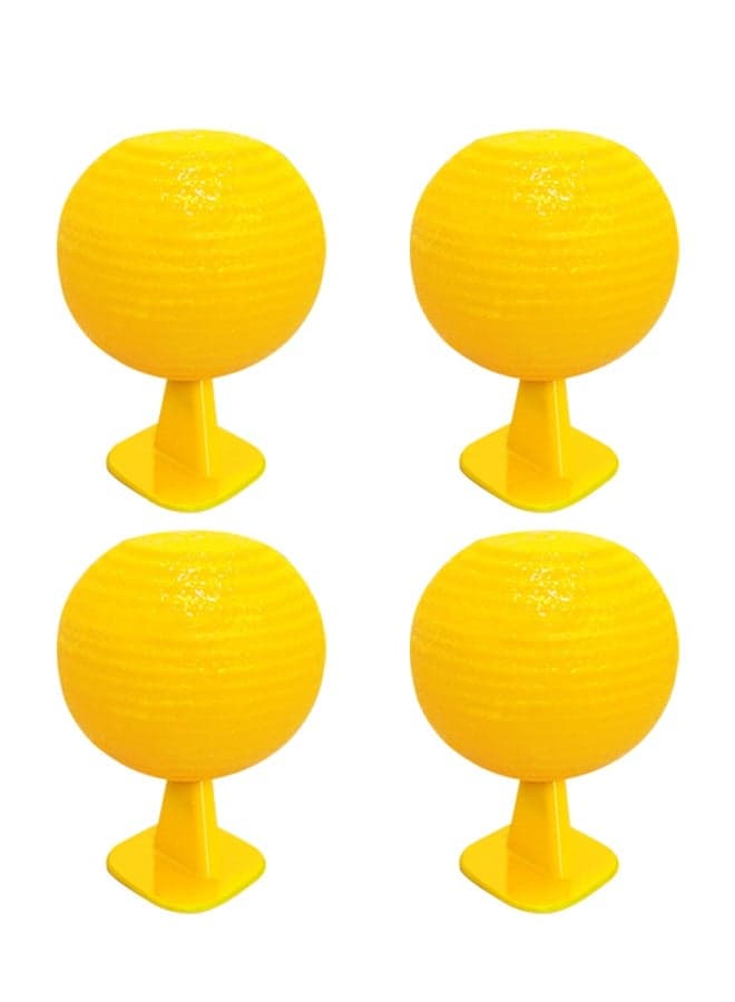 4PCS Fruit Fly Sticky Trap Balls Fungus Gnat Killer Bug Catcher Gnat Trap Insect Traps, 8CM