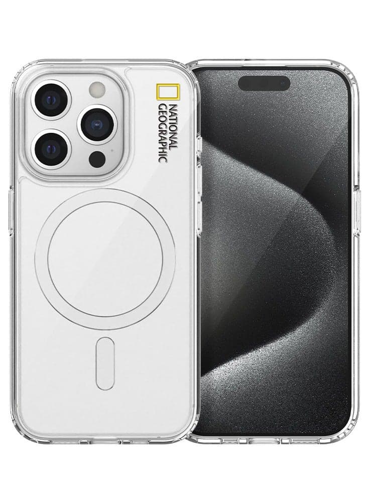 National Geographic Magsafe Clear Case iPhone 15 Pro - Transparent