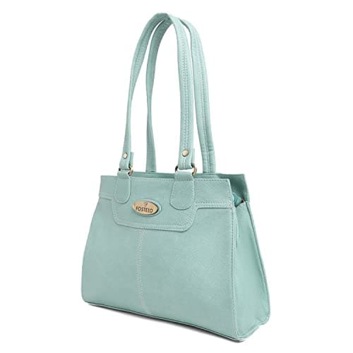 Fostelo Women's Kestrel Satchel Tote Handbag for Women | Ladies Purse | Stylish Shoulder Bag | Gift For Women | Light Grey