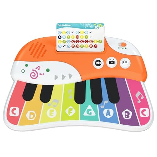 Baby Piano Keyboard for Toddlers 13 Touch Sensor Toddler Piano Toy for Baby Musical Toy w 3 Modes 12 Melodies Music Card Girl Toy Kid Keyboard Birthday Christmas for 14 YearsColor Random