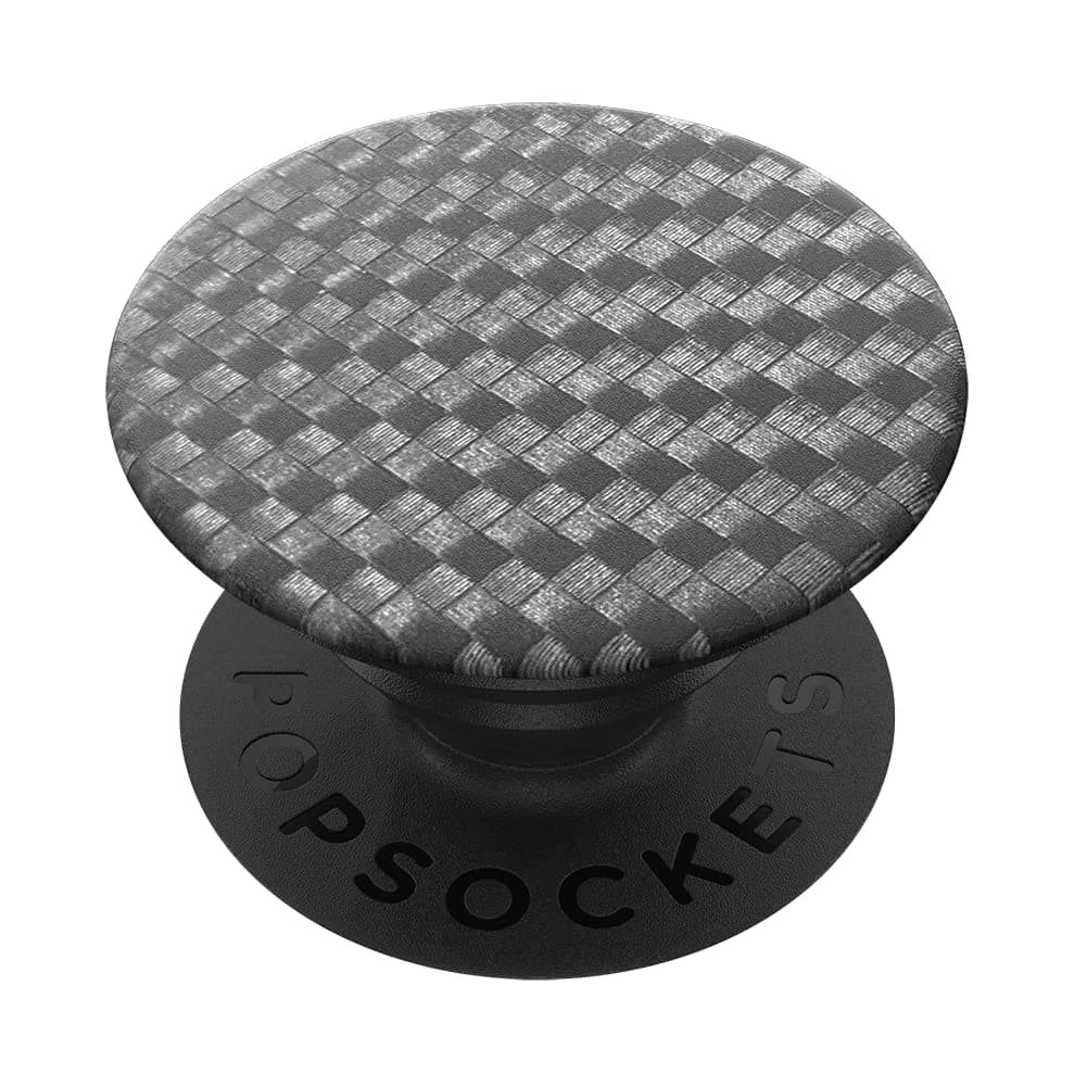 PopSockets Phone Grip with Expanding Kickstand, Adhesive Grip - Carbonite Weave