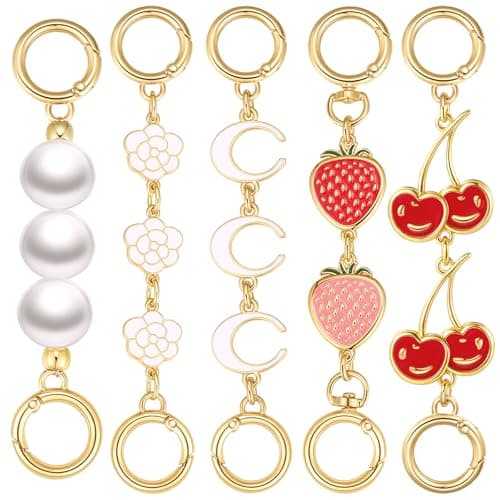 Wullina Purse Extender ChainBag Extender Chain Exquisite Purse Strap Extender for Women Flower Cherry