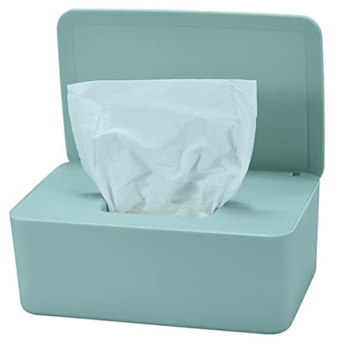 Diaper Wipes Dispenser Baby Wipes Case Baby Wipe Holder Keeps Diaper Wipes Fresh Wipe Container with NonSlip Feet Green