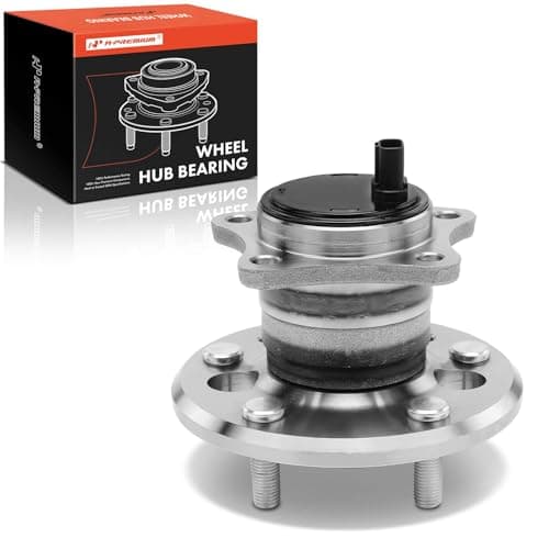 A-Premium Rear Left Wheel Bearing and Hub Assembly with ABS & 5-Lug Compatible with Toyota Camry 2002-2011, Highlander 2001-2003, Avalon, Solara & Lexus ES300, ES330, ES350