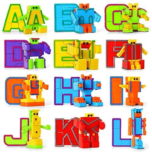 miYou Alphabet Robots Toy for Kids ABC Learning Education Preschool Toys 26 PiecesGift Box