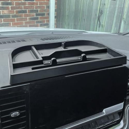 EDBETOS Center Console Dashboard Organizer Compatible with 2022-2024 2025 Chevy Silverado/GMC Sierra 1500,(24-25) 2500HD/3500HD Accessories Dash Storage Insert Tray, Fit 13.4-inch Screen Only
