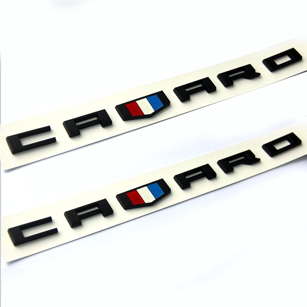 Yoaoo 2Pack OEM Zl1 1LE Emblem Badges 3D Letter Compatible with Zl1 1LE Rs Ss Zl1 Z28 Redline Style Matte Black Red
