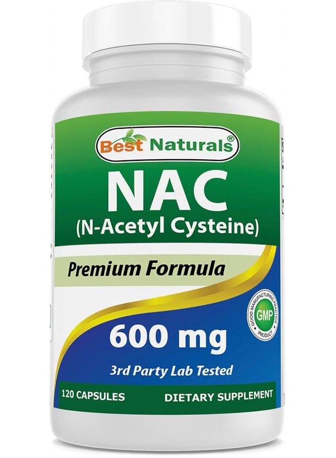 NAC - N Acetyl Cysteine 600 mg 120 Capsules - n Acetyl cysteine - Powerful antioxidant