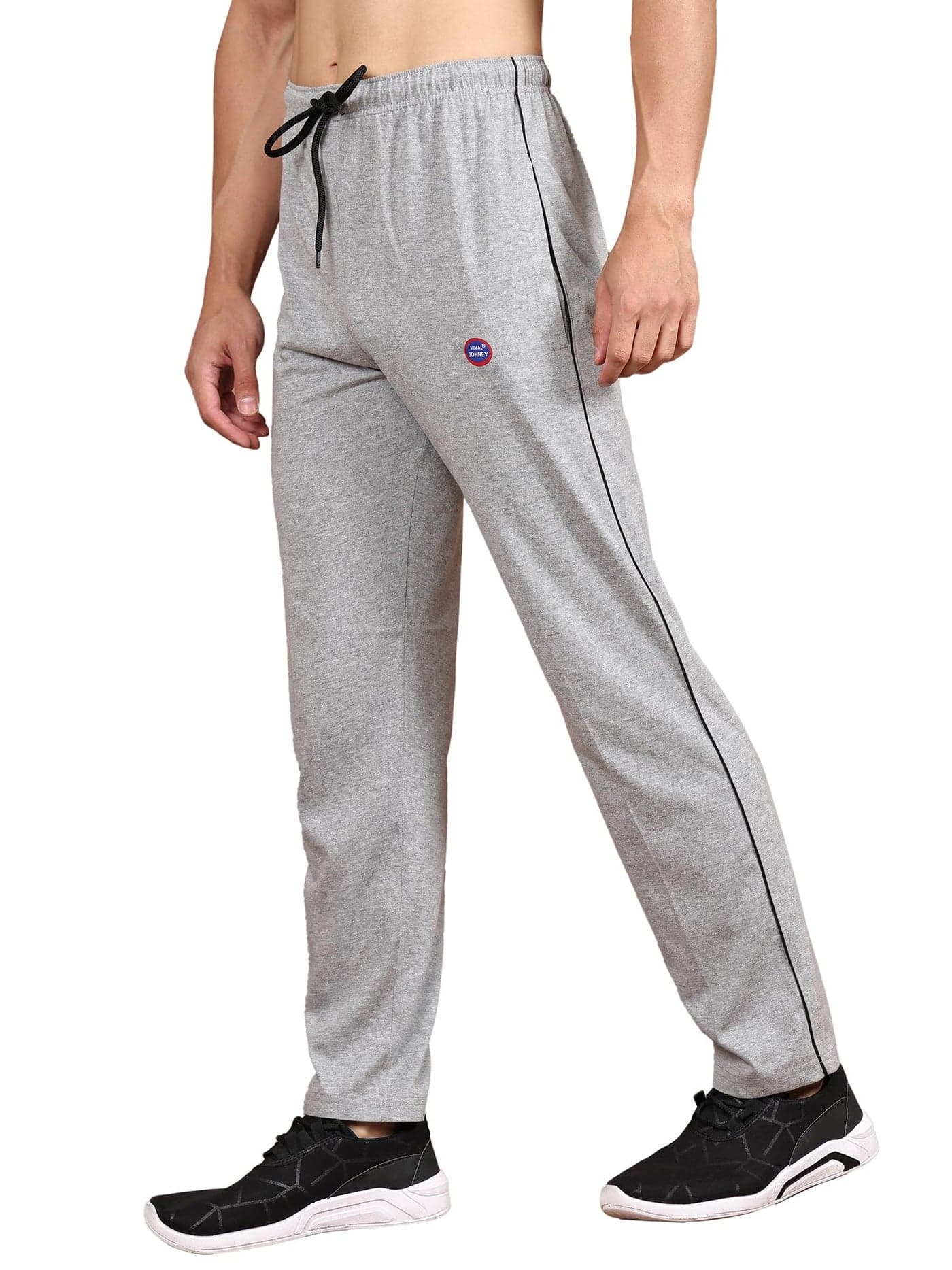 Mack Jonney Men Regular Fit Trackpants Metallic Small Pack of 1-DD1MELANGES01, Mid Rise