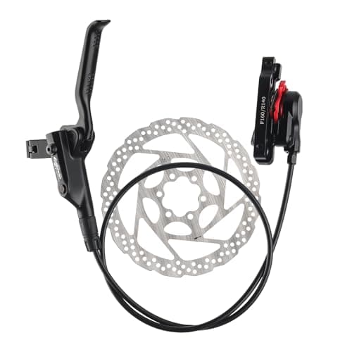 BOLANY Disc Brake Sets Oil Hydraulic MTB Bike Aluminum Alloy Front 800mm Rear 1400mm Brake Levers with is/PM Adapter Fit MTB Fat Bike E-Bike Road Bike