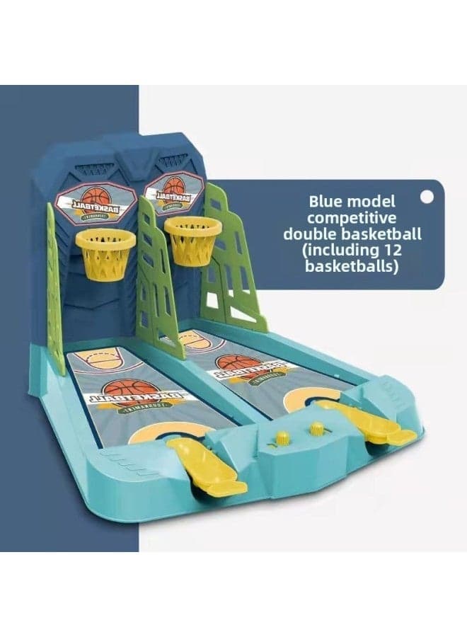 Kids Basketball Shooting Game Double Finger Tip Hoop Toy Educational Parent-Child Interactive Game for Boys Indoor Fun Game with Decompression Basketball Board Game Cross-border Sa