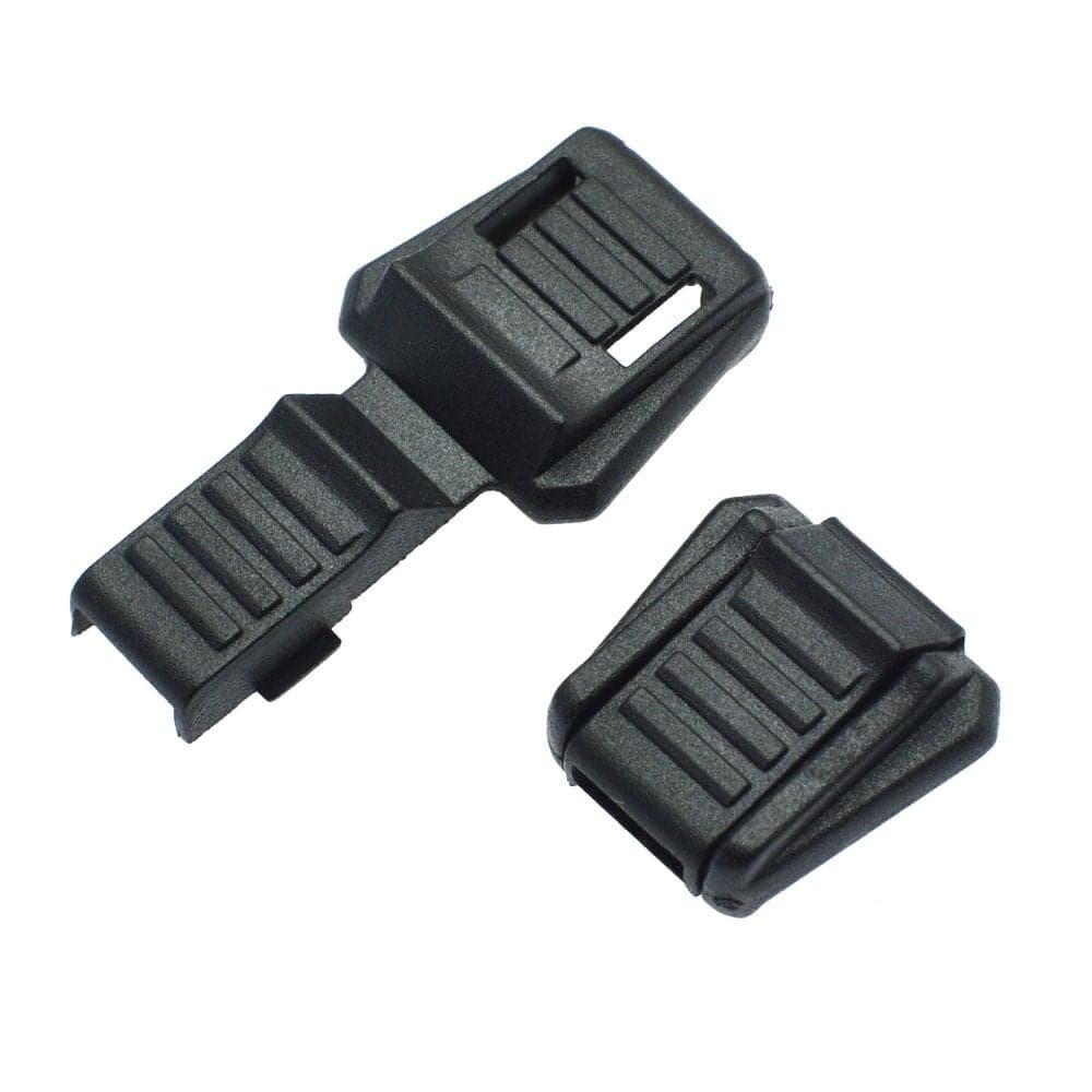 50pcs Zipper Pull Cord Lock Cord Ends Paracord Clips Plastic Buckle for Paracord CordShoesMolle Backpack Accessories