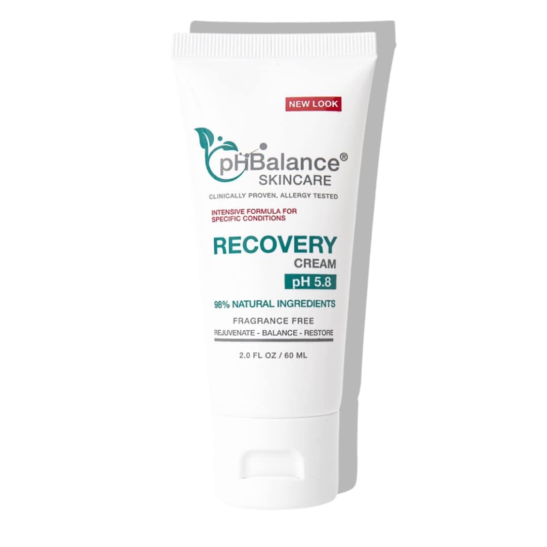 Recovery Cream PH BALANCE SKINCARE Eczema Cream Itchy Skin Relief Lotion Treatment For Burns Dermatitis Psoriasis All Natural No Fragrance Cruelty Oil Paraben Free 2oz