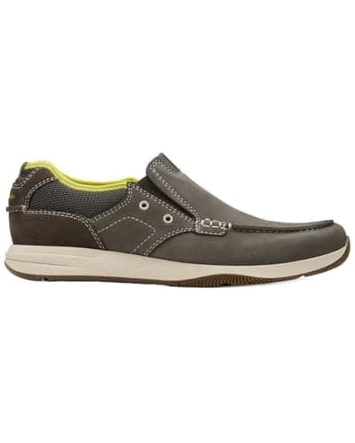 Clarks Collection Men's Sailview Step Loafer, Grey Combi, 10.5 M US
