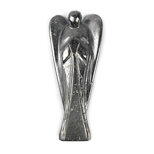 Reiki Crystal Products Hematite Angel, Hematite Angel Statues, Natural Crystal Stone Angel Size 7.6 cm (3 inch)