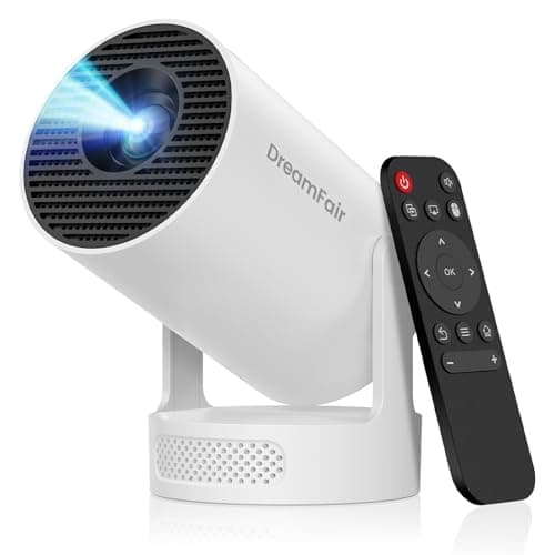 Mini Projector with WiFi and Bluetooth Support 4K 170 ANSI Auto Keystone Correction 5W Soundbase Speaker 210 Rotatable Portable Projector 25110 Screen Video Projector for SmartphoneLaptop