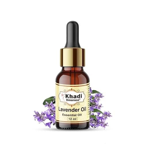 Khadi Omorose Lavender Essential Oil With Self Dispensing Dropper Plug, 12 Ml