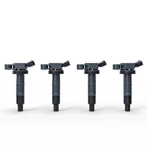 Ignition Coil Pack Set of 4 - Compatible with Toyota, Scion & Lexus Vehicles - Camry, Corolla, Solara, tC, xB, HS250h and more 2.0L, 2.4L models- Replaces 90919-02244, UF333 - Year Models 2001-2012