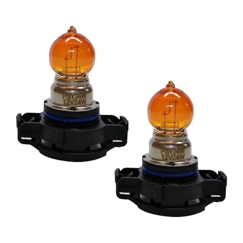Downhill PSY24W Fog Light Bulbs12V 24W 3500K Ultrabright Shockproof Quartz Glass Turn Signal LightsReverse Light Plug and Play Multifunctional Cars Lighting Replacement Amber