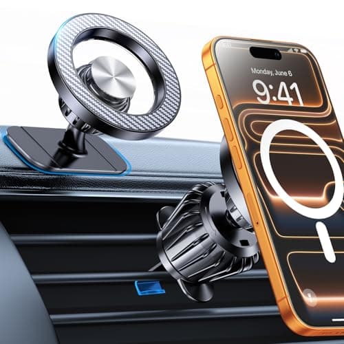 Kaistyle for Magsafe Car Mount20 Strong MagnetsMagnetic Phone Holder for Car Phone Holder Mount Dash Mounted Holders Cell Phone Holders for Your Car Accessories for Women Men for iPhone 17 16 15 14