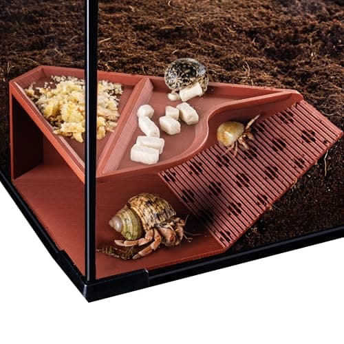 Hermit Crab Cave Habitat with Climbing Tunnel Hermit Crab Tank Accessories Climbing Toys Habitat Decor for Pet Crab for Crabs up to 24in Tall