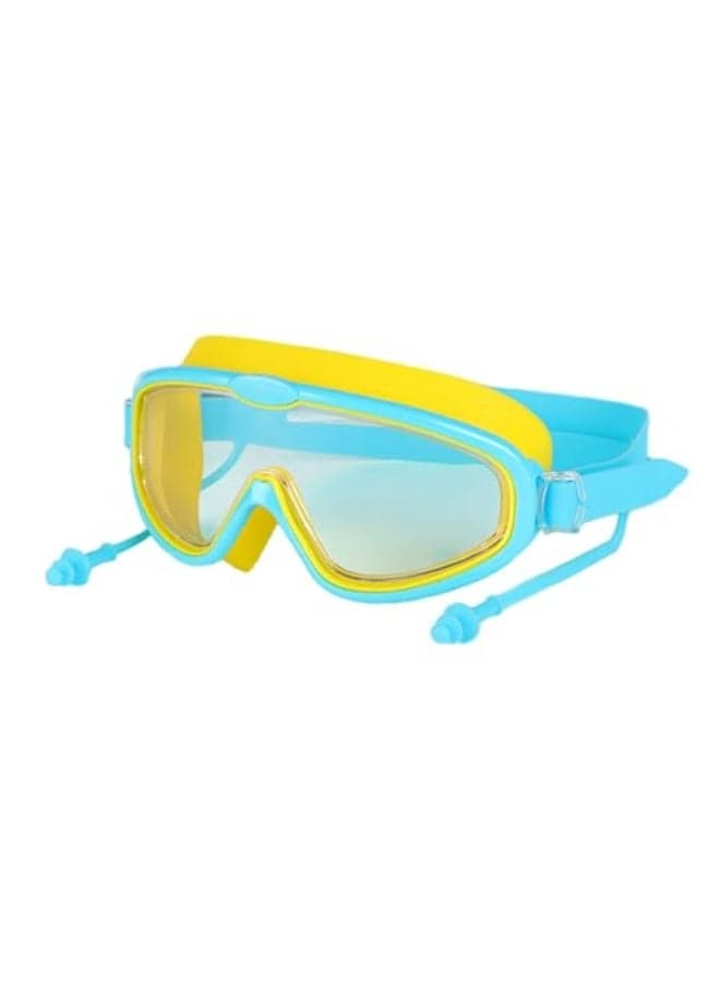 Children's swimming goggles, swimming goggles for toddlers, girls and boys aged 3-16 years, anti-fog, waterproof, UV protection lenses, ultra-clear wide vision (sky blue)