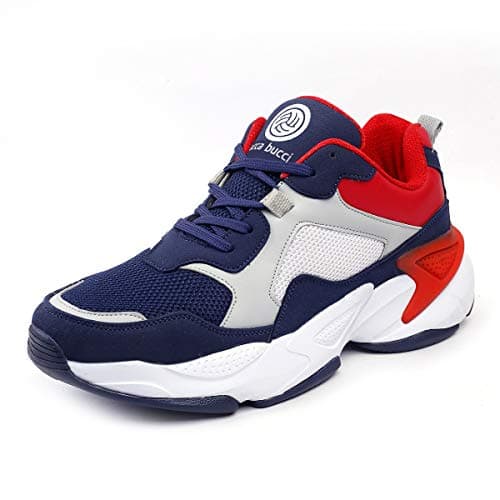 Bacca Bucci Men's Velocity Blue/red Running Shoes - 7 Uk