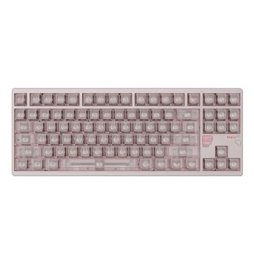ATK x QK Hex80 HE Magnetic Gaming Keyboard, 80% TKL, CNC Aluminum, Hall-Effect Ti Switches, 8 kHz Polling, Rapid Trigger, RGB Backlight (Baby Pink)