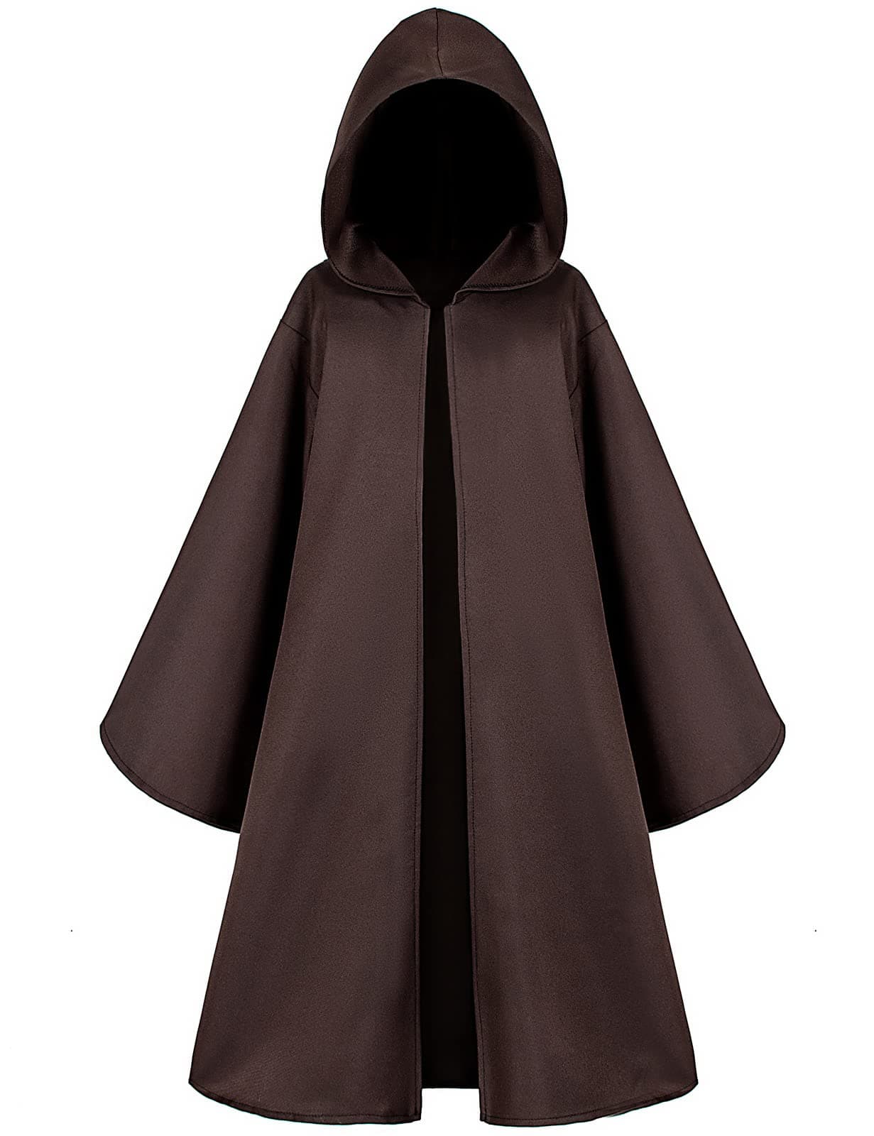 TOGROP Knight Costume for Kids Robe Hooded Boys Cloak Cosplay Brown 3-5T