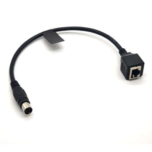 GXMRHWY Female RJ45 to 8-Pin Mini Din Male Changer Cable 30CM