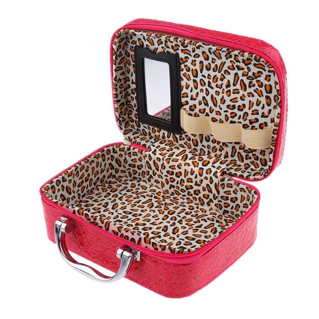 Toriox Cosmetic Storage Box Makeup Lipstick Storage Box Jewelry Box Toiletry Box Organizer with Magnifying Compact Makeup Mirror MultiColour