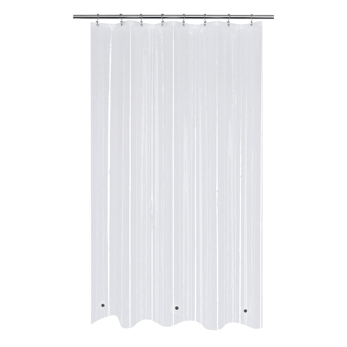 Mrs Awesome RV Stall Shower Curtain Liner with 3 Magnets 47 x 64 inch Waterproof Thick PEVA Shower Liner for Bathroom 47x64 Clear