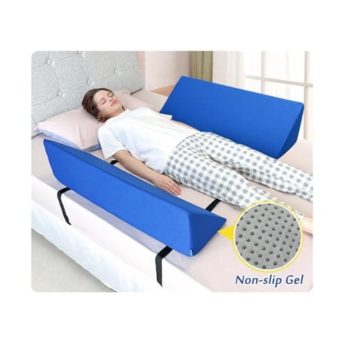 AOSSA Bed Railing Foam Bolsters Bed Rails for Elderly Adults Bedrails Safety Guard Soft Bed Side Rail Pads Hospital Seniors Medical Bumper Wedges Cushions Padding Rails Bed Fall Protector 1 Pair
