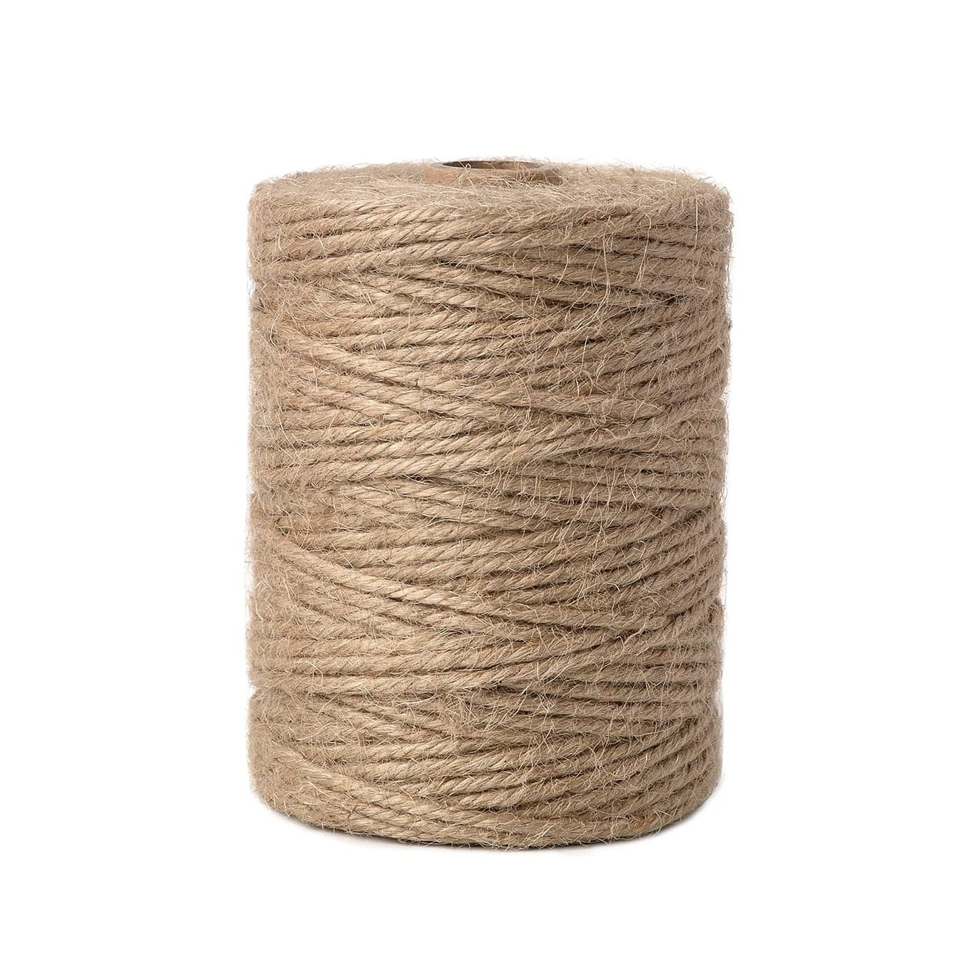 Natural Jute Twine 5mm 100 Feet Crafting Twine String for Crafts Gift Craft Projects Wrapping Bundling Packing Gardening and More Jute Rope to Use Around The House and Garden