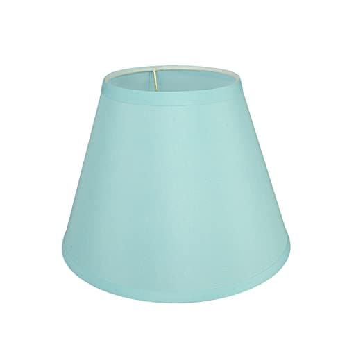 Aspen Creative 58906, Empire Uno Lamp Shade in Apuamarine, 5" Top x 9" Bottom x 7" Slant Height, Slip UNO 33mm